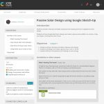 Passive Solar Design using Google Sketch-Up